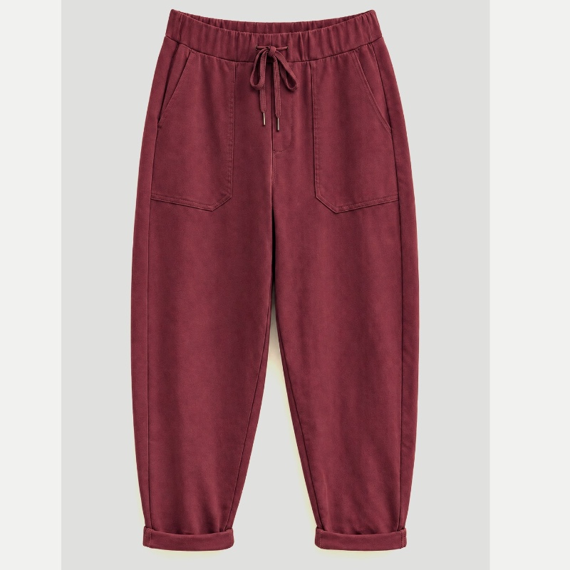 Barrel Fit Sweathose, Farbe bordeaux (36-40)