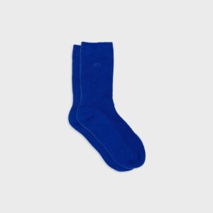 Wollsocken mit Angora, electric blue
