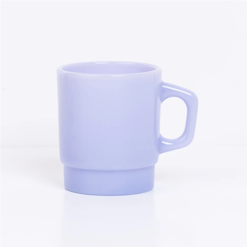 DD Becher aus Milchglas, Farbe Lavendel