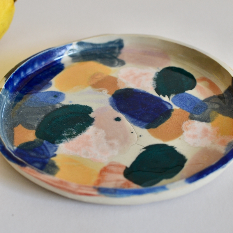 #26 Kleiner Teller multicolour B-Ware – Bild 2