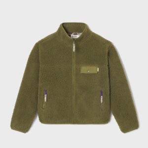 Sherpa-Jacke, olive green