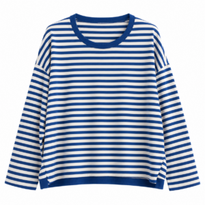 Langarm-Ringelshirt, Farbe white/royal blue
