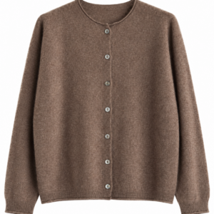Cardigan mit Cashmere und Seide, Farbe beige melange