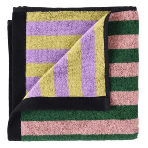 Handtuch Charly yellow/lilac/green/pink