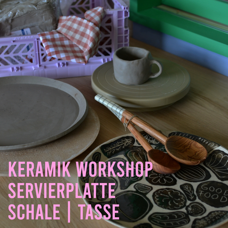 Keramik Workshop Servierplatte/Schale/Tasse