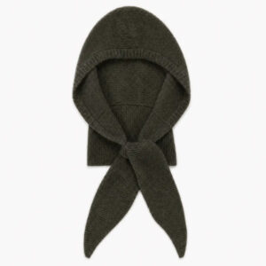 SCHAL MIT KAPUZE, Farbe khaki